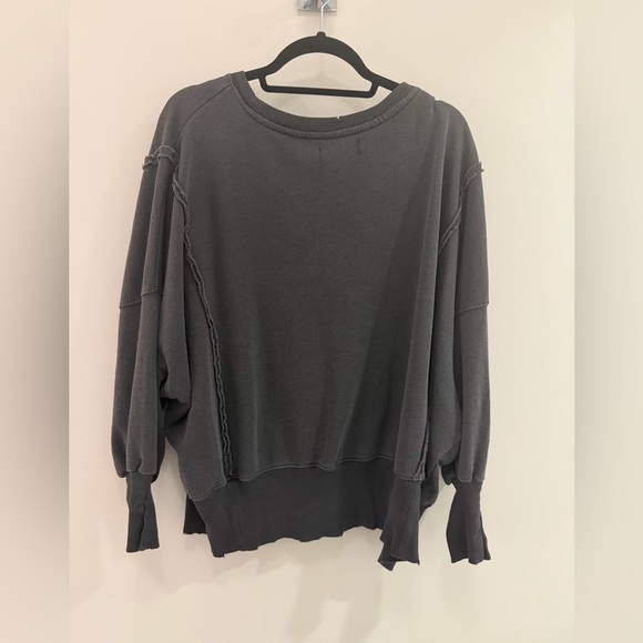 NWT Free People We The Free Camden Sweatshirt Black XS - Picture 5 of 6